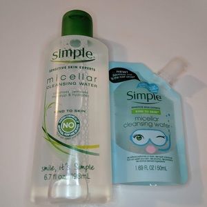 Simple Skincare Micellar Water Cleansers